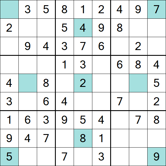 Girandola Sudoku - Fácil