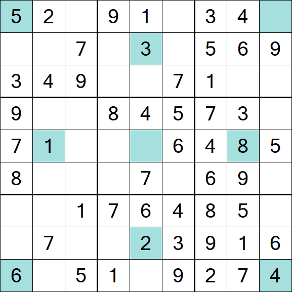 Girandola Sudoku - Simple