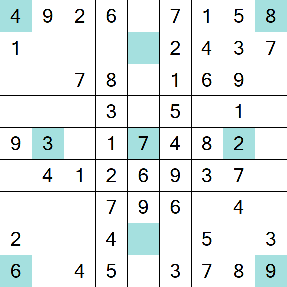 Girandola Sudoku - Fácil