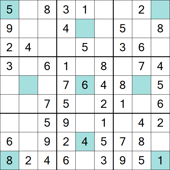 Girandola Sudoku - Simple