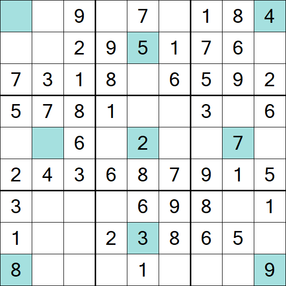 Girandola Sudoku - Fácil
