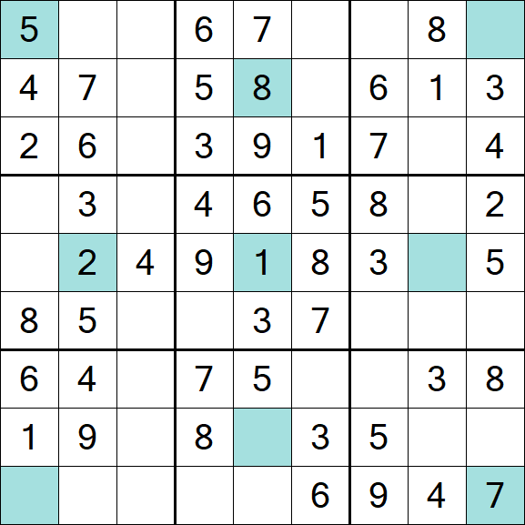 Girandola Sudoku - Fácil