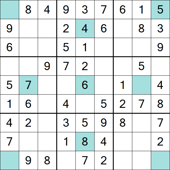 Girandola Sudoku - Fácil