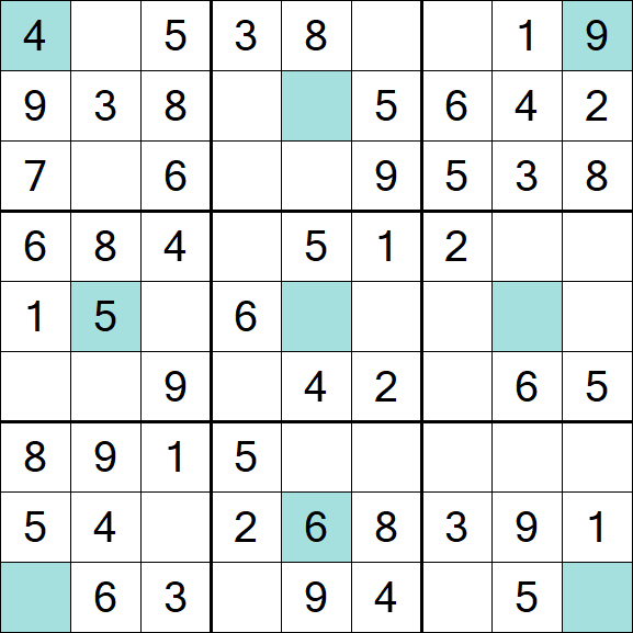 Girandola Sudoku - Fácil