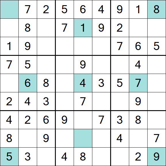 Girandola Sudoku - Fácil