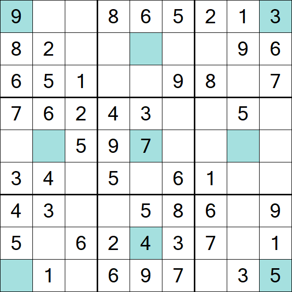 Girandola Sudoku - Fácil