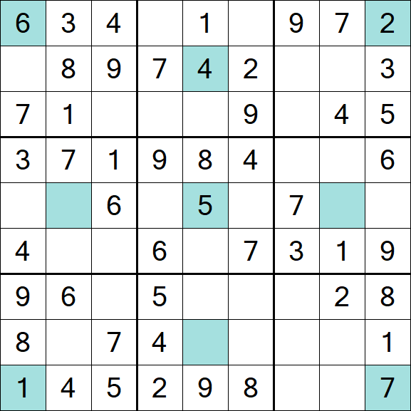 Girandola Sudoku - Fácil