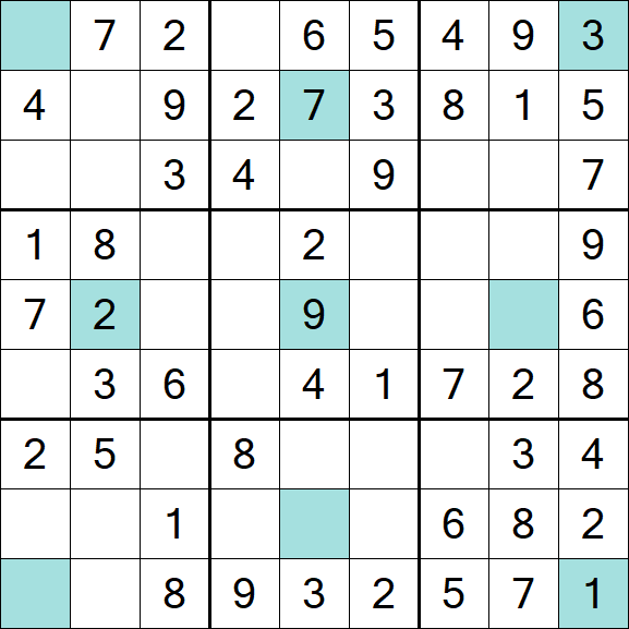 Girandola Sudoku - Fácil