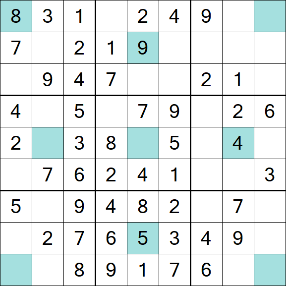 Girandola Sudoku - Fácil
