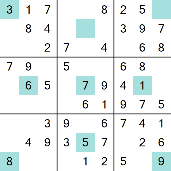 Girandola Sudoku - Fácil