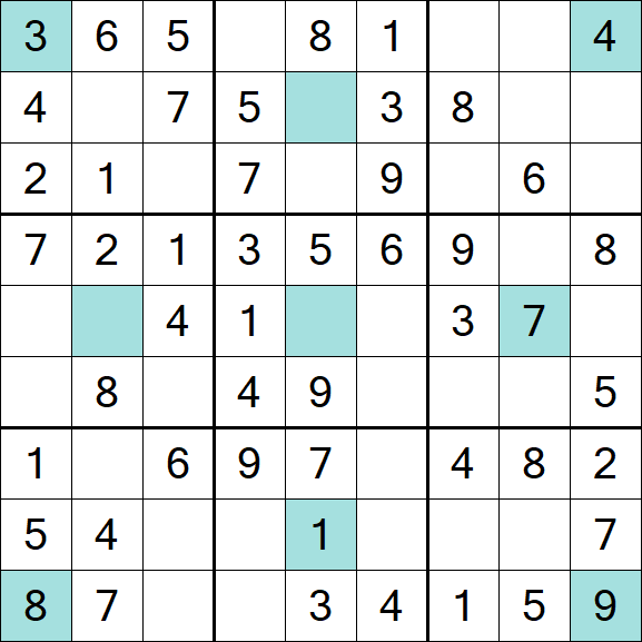 Girandola Sudoku - Easy