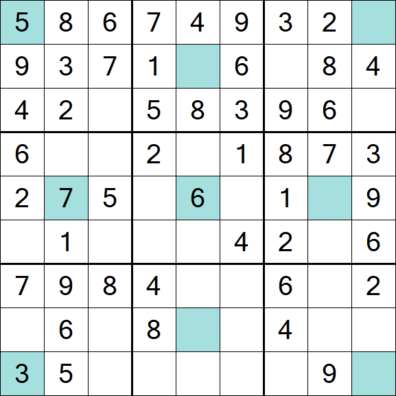 Girandola Sudoku - Easy