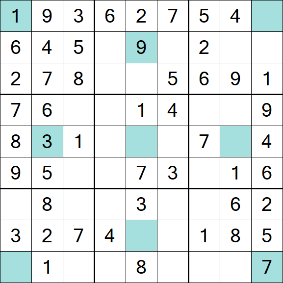 Girandola Sudoku - Easy