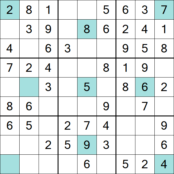 Girandola Sudoku - Easy