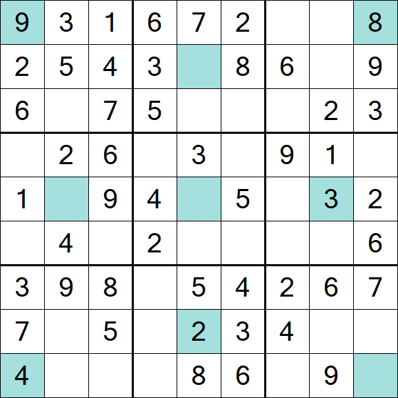 Girandola Sudoku - Easy