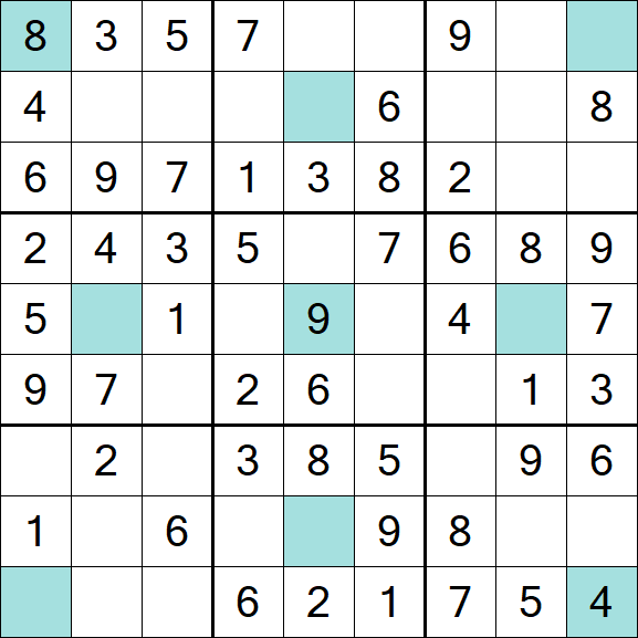 Girandola Sudoku - Easy