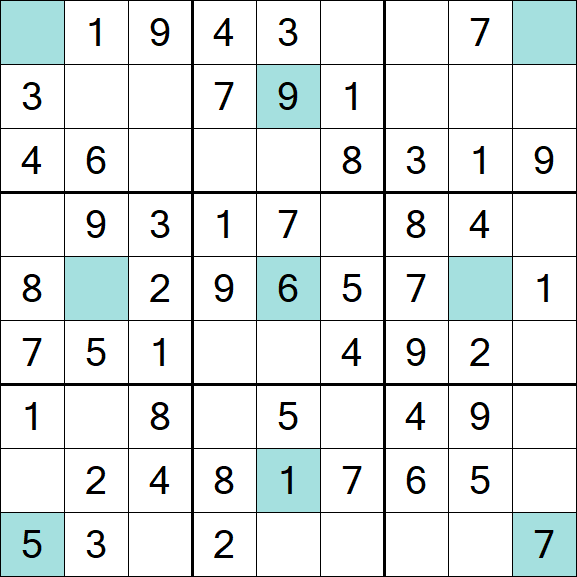 Girandola Sudoku - Easy