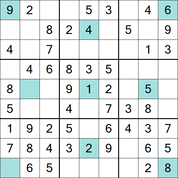 Girandola Sudoku - Fácil