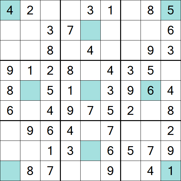 Girandola Sudoku - Einfach