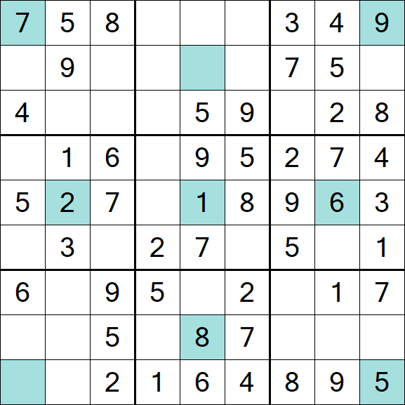 Girandola Sudoku - Fácil