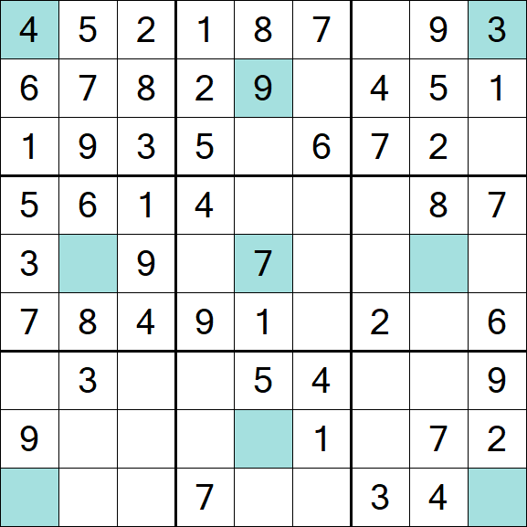 Girandola Sudoku - Simple