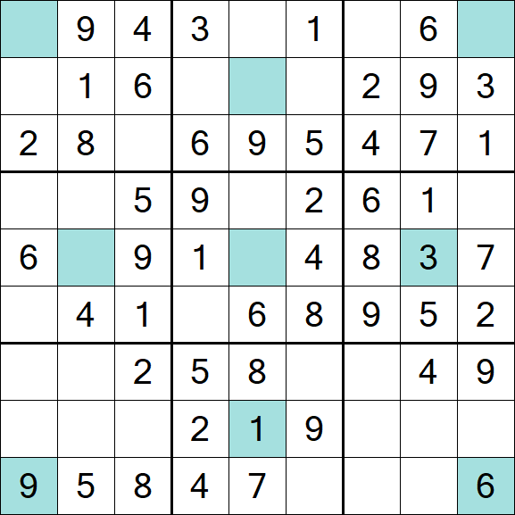 Girandola Sudoku - Simple