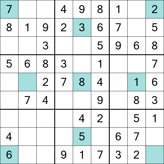 Girandola Sudoku - Fácil