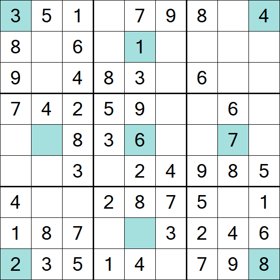 Girandola Sudoku - Simple