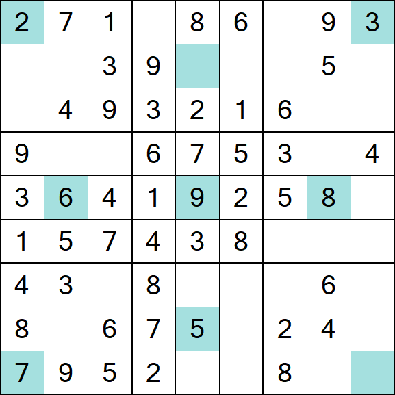 Girandola Sudoku - Simple