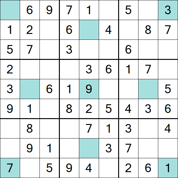 Girandola Sudoku - Fácil