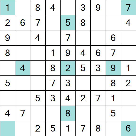 Girandola Sudoku - Simple