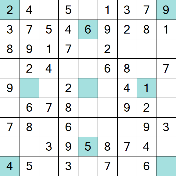 Girandola Sudoku - Fácil