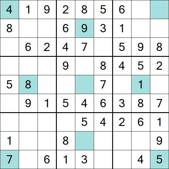 Girandola Sudoku - Fácil