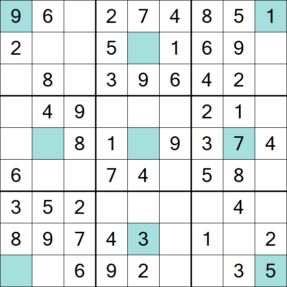 Girandola Sudoku - Fácil