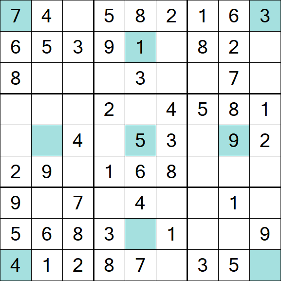 Girandola Sudoku - Fácil