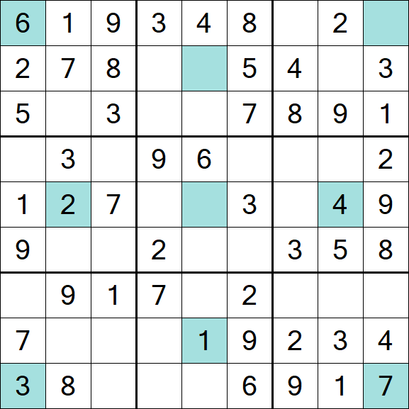 Girandola Sudoku - Einfach