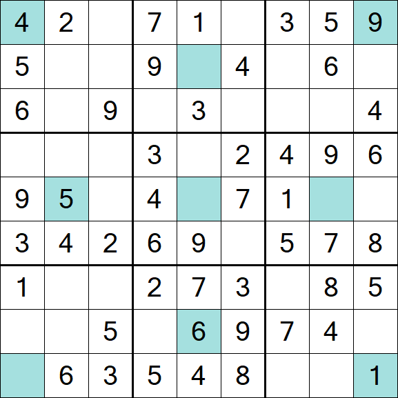 Girandola Sudoku - Einfach