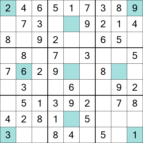 Girandola Sudoku - Einfach