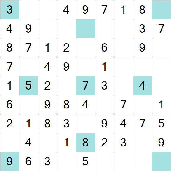 Girandola Sudoku - Einfach