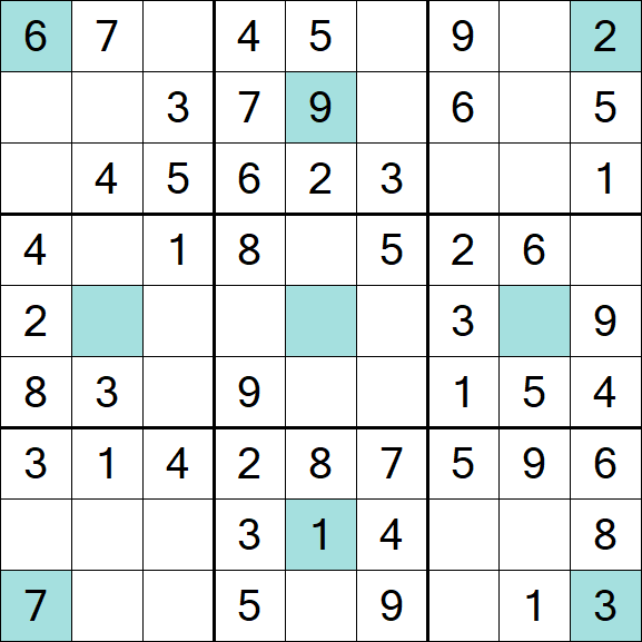 Girandola Sudoku - Einfach