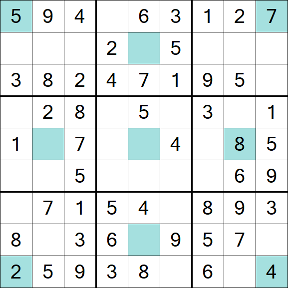 Girandola Sudoku - Einfach