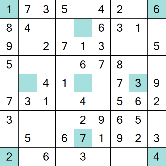 Girandola Sudoku - Einfach