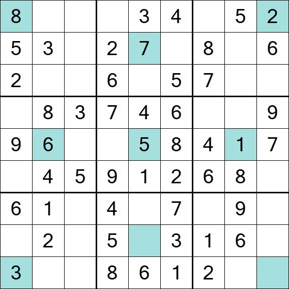 Girandola Sudoku - Fácil