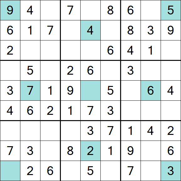 Girandola Sudoku - Einfach
