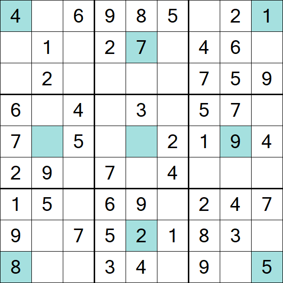 Girandola Sudoku - Einfach
