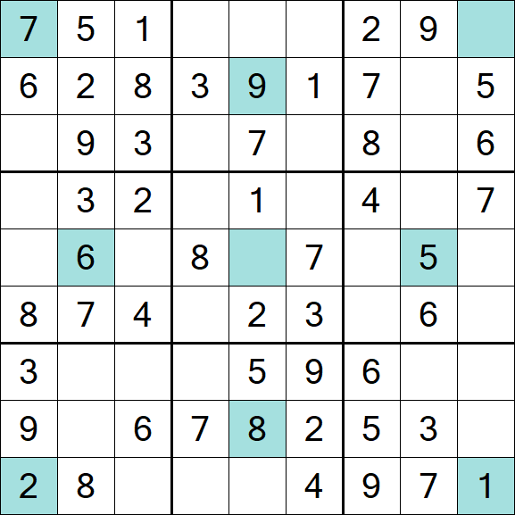Girandola Sudoku - Einfach