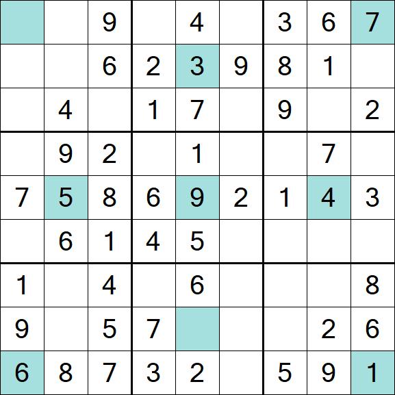 Girandola Sudoku - Einfach