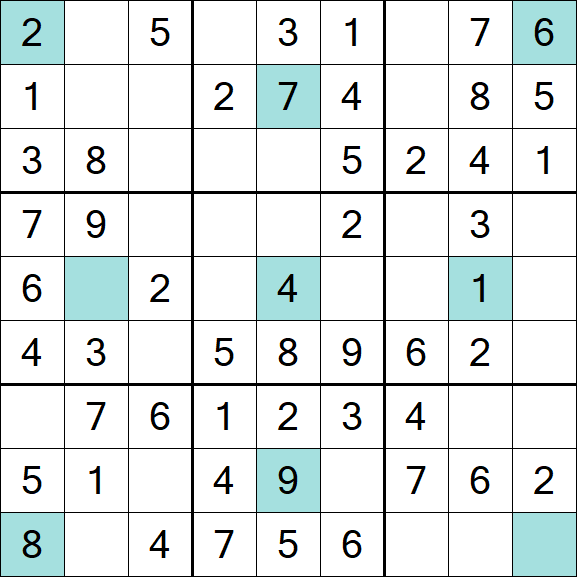 Girandola Sudoku - Einfach