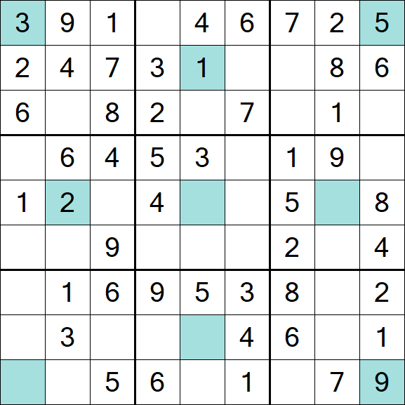 Girandola Sudoku - Einfach