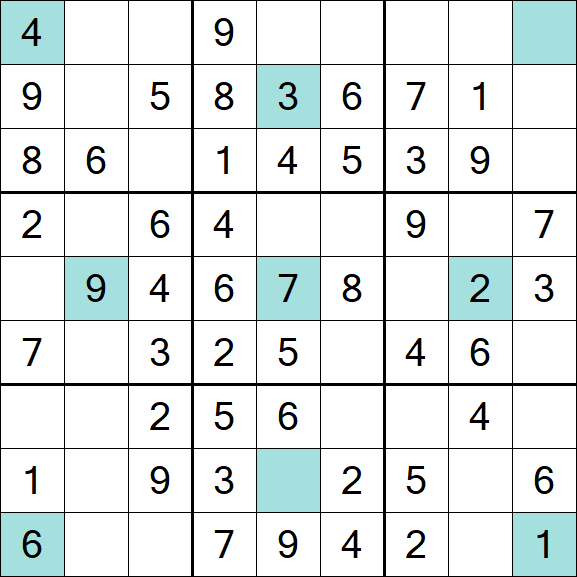 Girandola Sudoku - Einfach